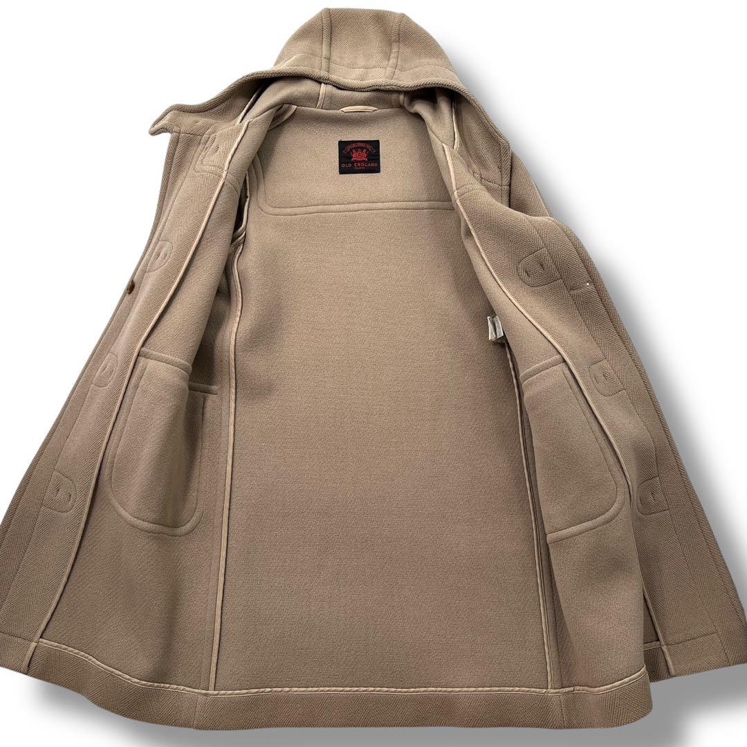 美品　OLD ENGLAND　オールドイングランド ダッフルコート ヘリンボーン