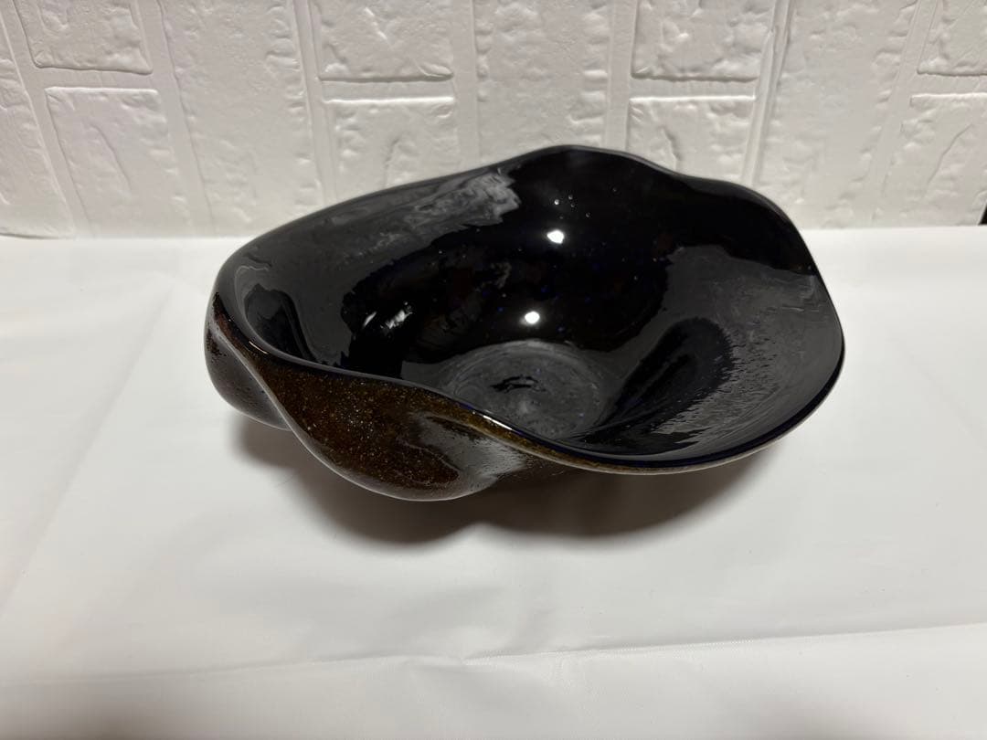 【稲嶺盛吉】琉球ガラス　中皿⑥