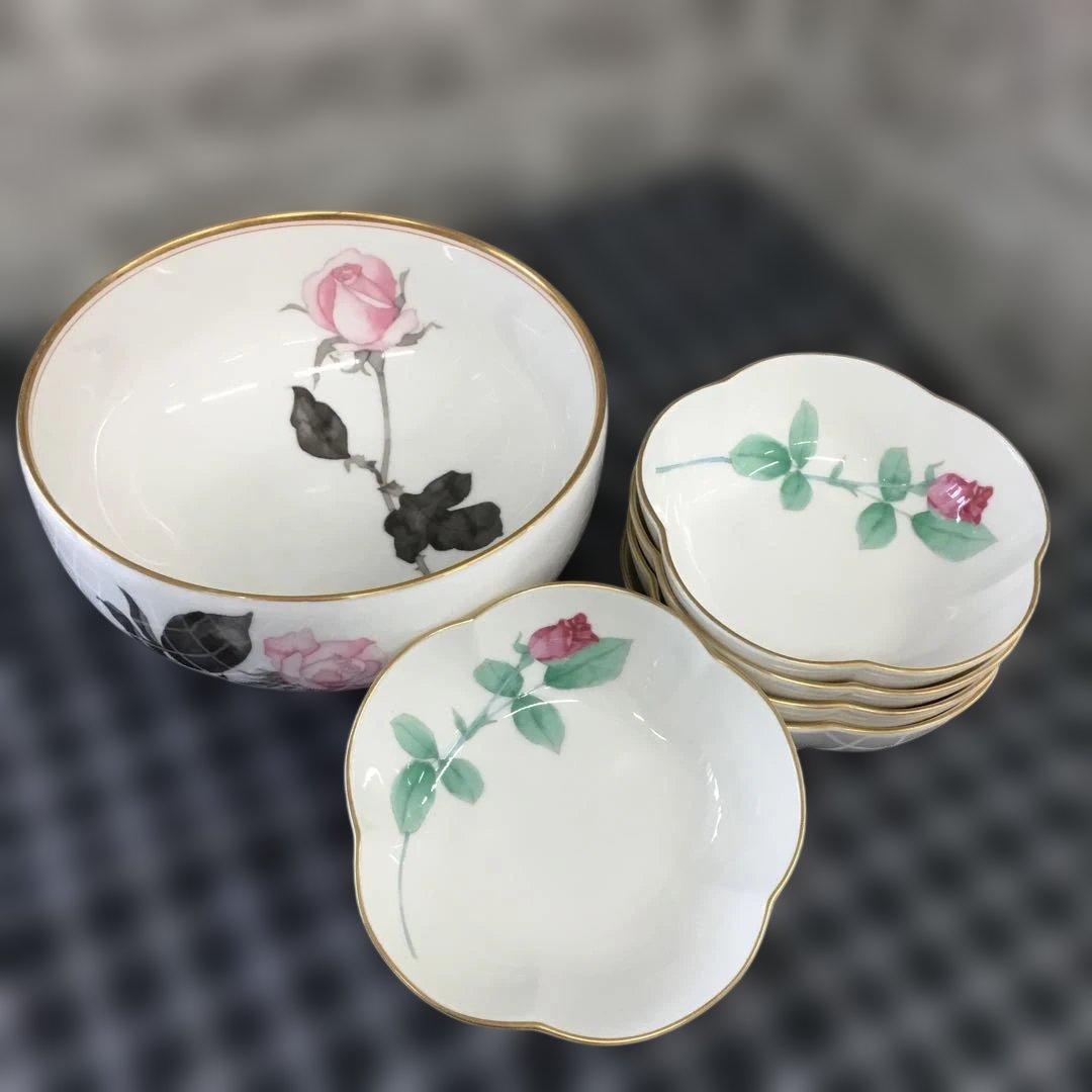 香蘭社　ローズガーデン　バラ柄食器まとめ6点 コウランシャ