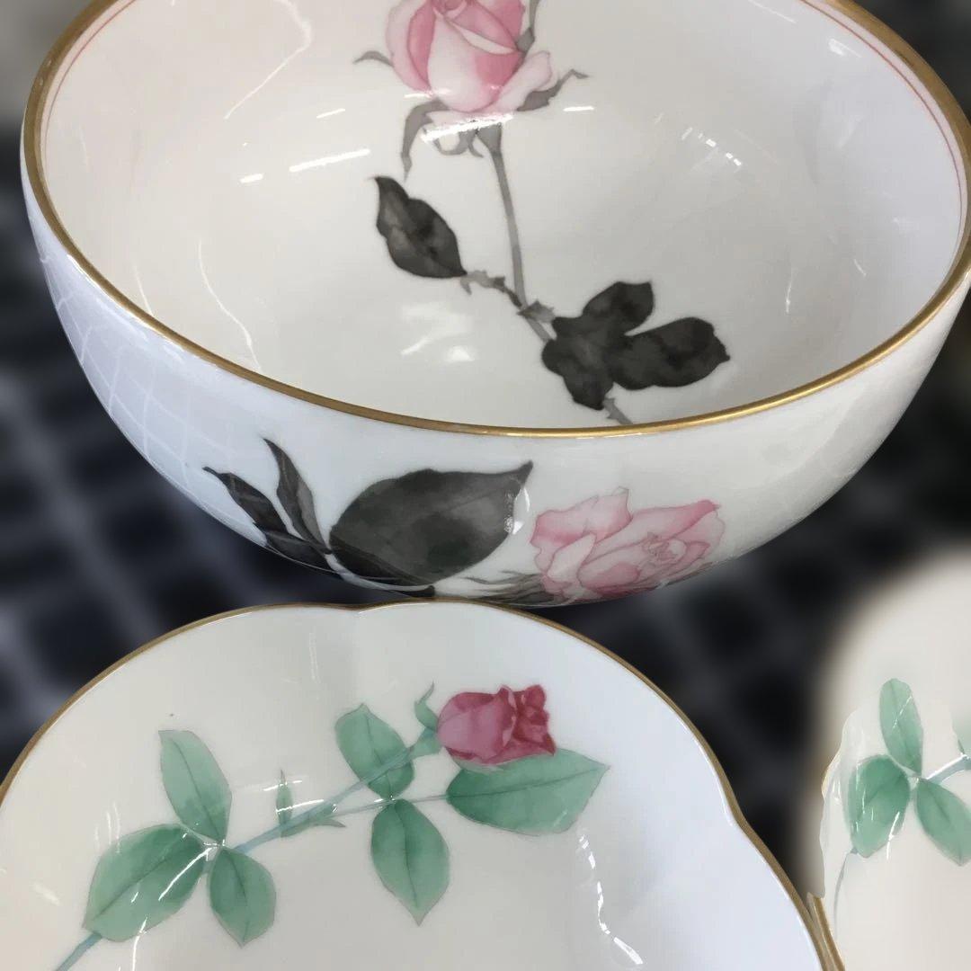 香蘭社　ローズガーデン　バラ柄食器まとめ6点 コウランシャ