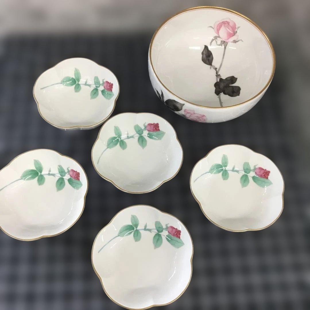 香蘭社　ローズガーデン　バラ柄食器まとめ6点 コウランシャ