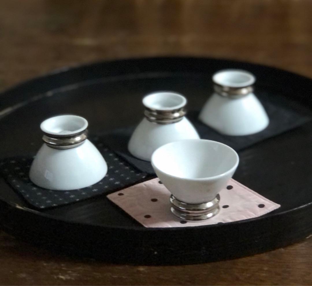 BERNARDAUDベルナルド F usion フュージョン酒杯4個−4