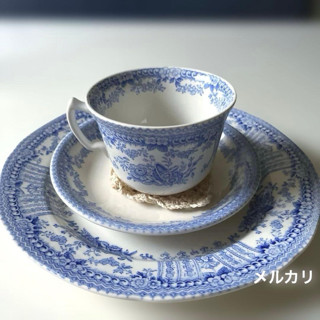 バーレイ フローラ　カップ＆ソーサー　プレート　Burleigh Flora