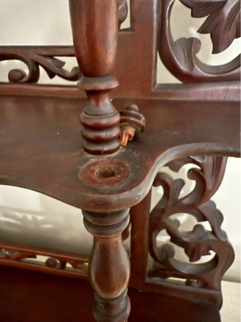 【き42】30 フランスアンティーク　ナポレオンシェルフ　棚　蚤の市