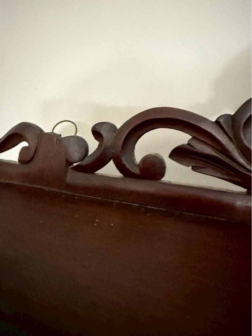 【き42】30 フランスアンティーク　ナポレオンシェルフ　棚　蚤の市