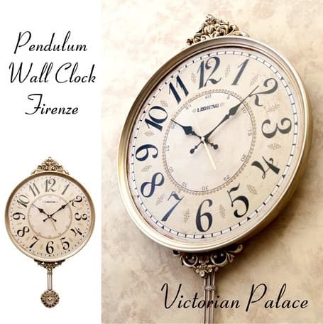 【壁掛時計】ビクトリアンパレス ペンデュラムクロック フィレンツェ アンティーク
