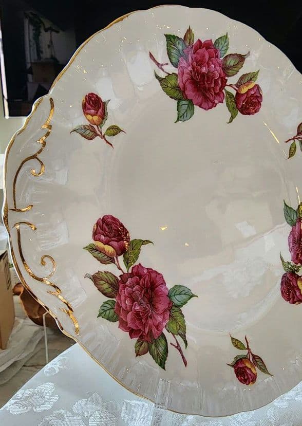パラゴン ④ ローズ ケーキプレート アンティーク ビンテージ