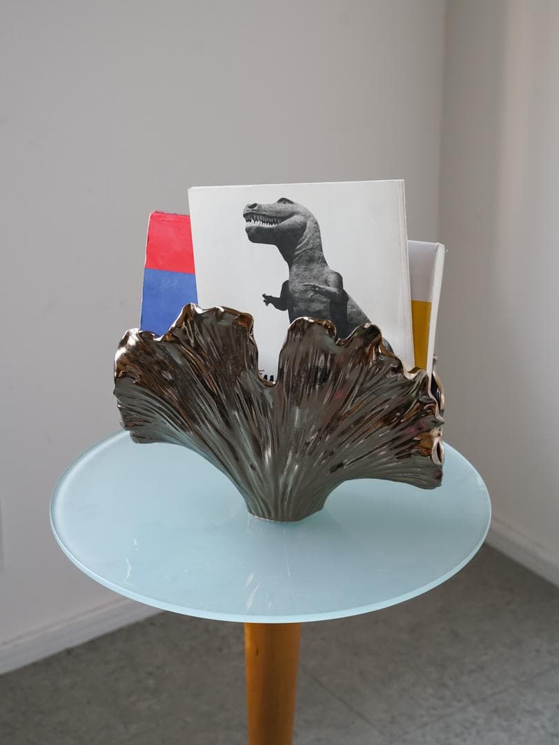 ヴィンテージ イチョウ 花器/ベース オブジェ ミッドセンチュリー