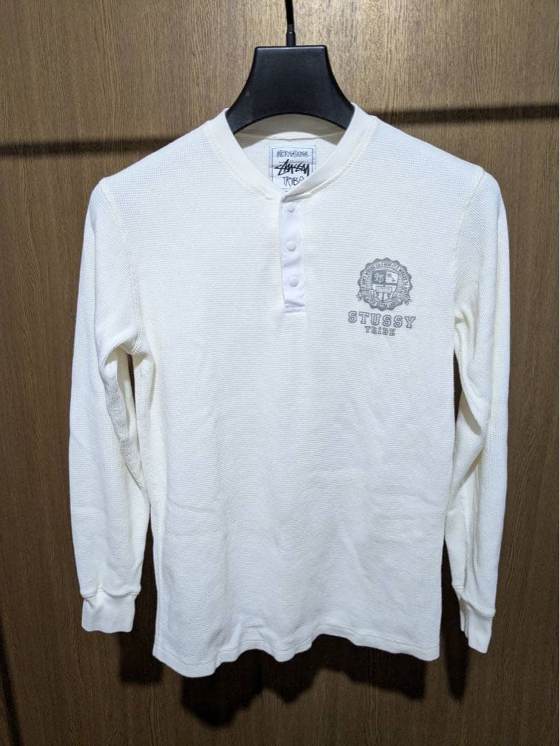 STUSSY ステューシー ヘンリーネック 長袖Tシャツ