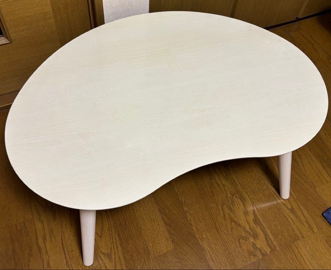 最終値下げ！！極美品【ニトリ】豆型リビングこたつ ホワイトウォッシュ