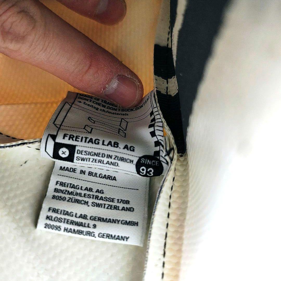 【IDタグ付】FREITAG SONNY ショートトート ブルー ホワイト