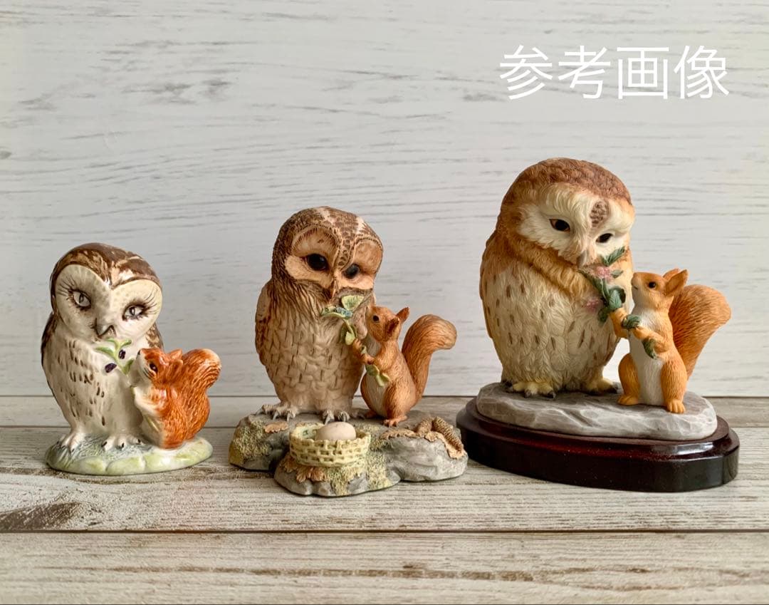 ブラウンじいさまとりすのナトキン 限定版 フィギュリン ピーターラビット 置物