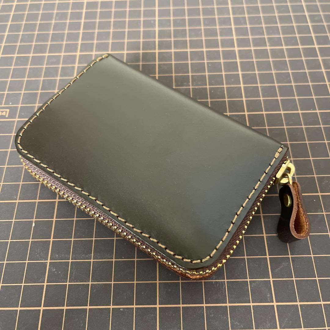 organオルガンフルジップミニ財布GS-75限定ブライドルレザー茶