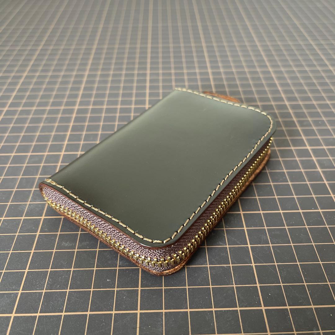 organオルガンフルジップミニ財布GS-75限定ブライドルレザー茶