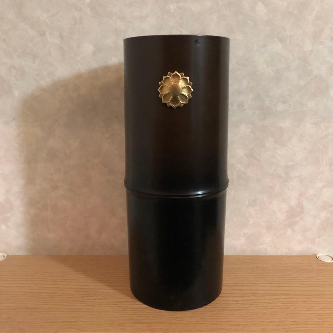 嵯峨御流 竹型 寸胴　花器