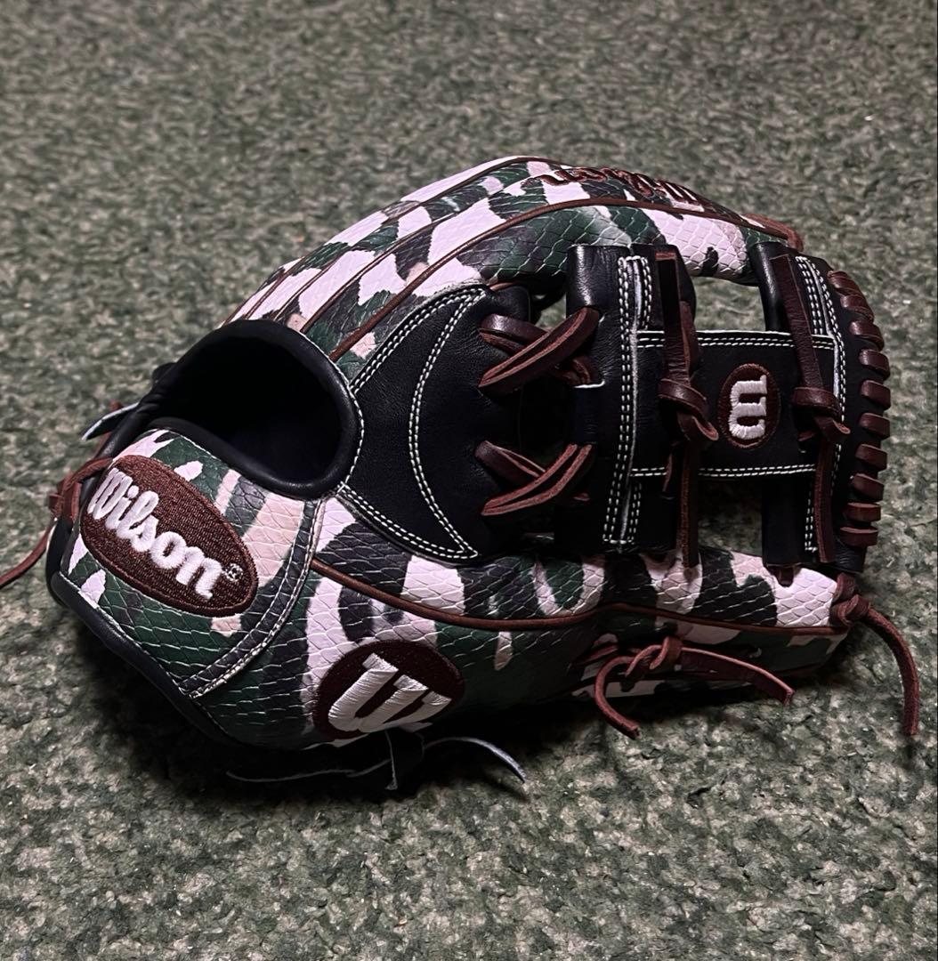 Wilson ウィルソン　軟式用　グローブ　グローブ　グラブ　迷彩柄　カモ柄