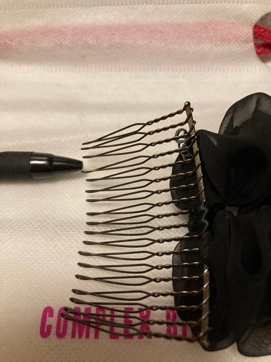 お値下げ　コンプレックスビズ　シフォン　ダブルコーム　ブラック　ブラウン