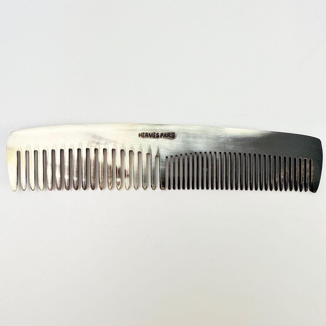 エルメス バッファローホーン ヘアコーム 櫛 レザーケース付き 正規品 極美品