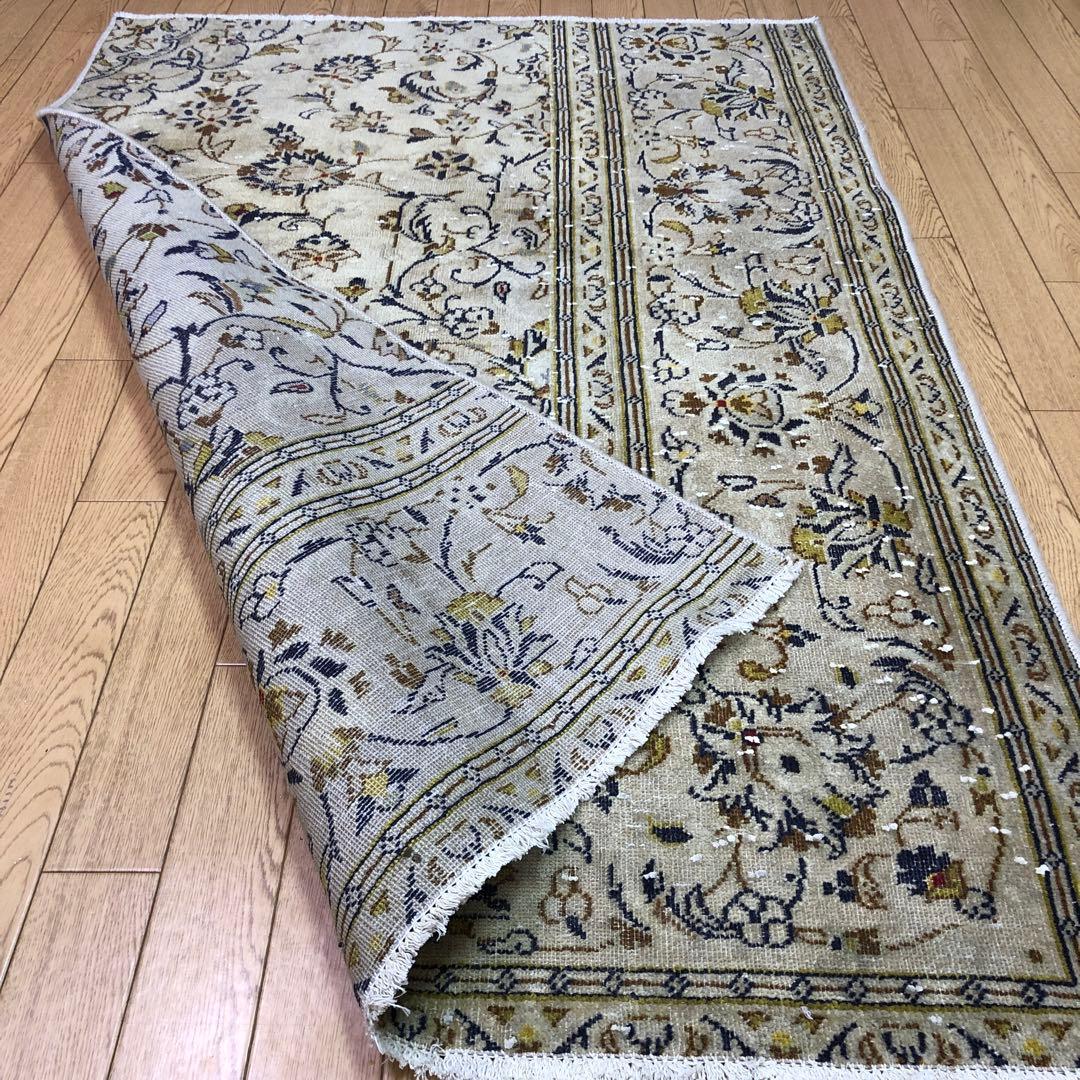 ペルシャ絨毯 ペルシャヴィンテージラグ 148x102 手織り オールド