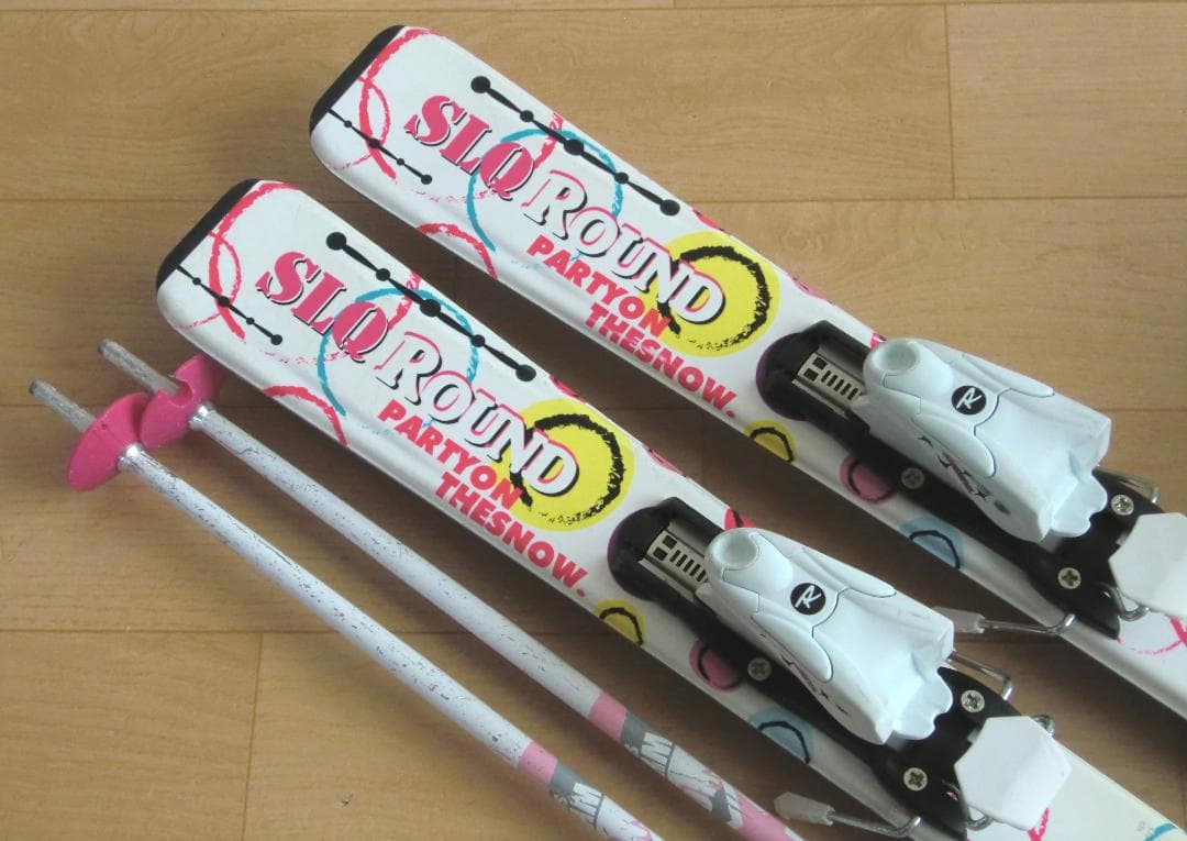 ■■送料無料■SLQ＋Hart■子供用スキーセット■板120靴22■WAX済■■