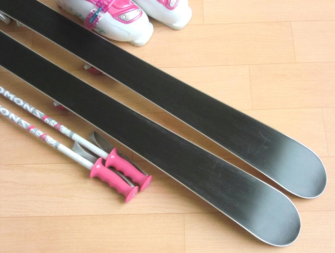 ■■送料無料■SLQ＋Hart■子供用スキーセット■板120靴22■WAX済■■