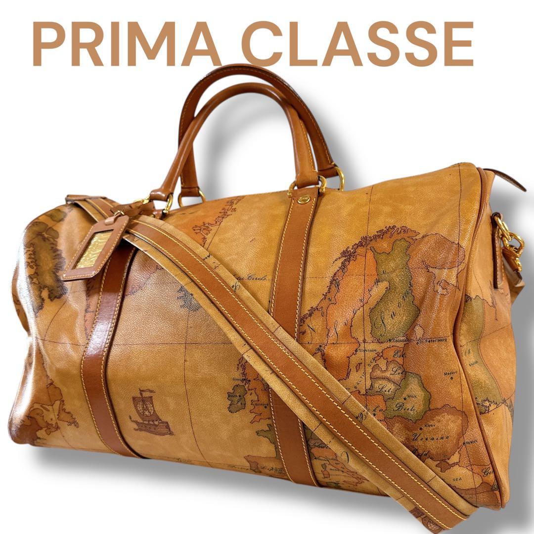 美品　プリマクラッセ　ボストンバッグ　2way　大容量　トラベルバッグ　PVC