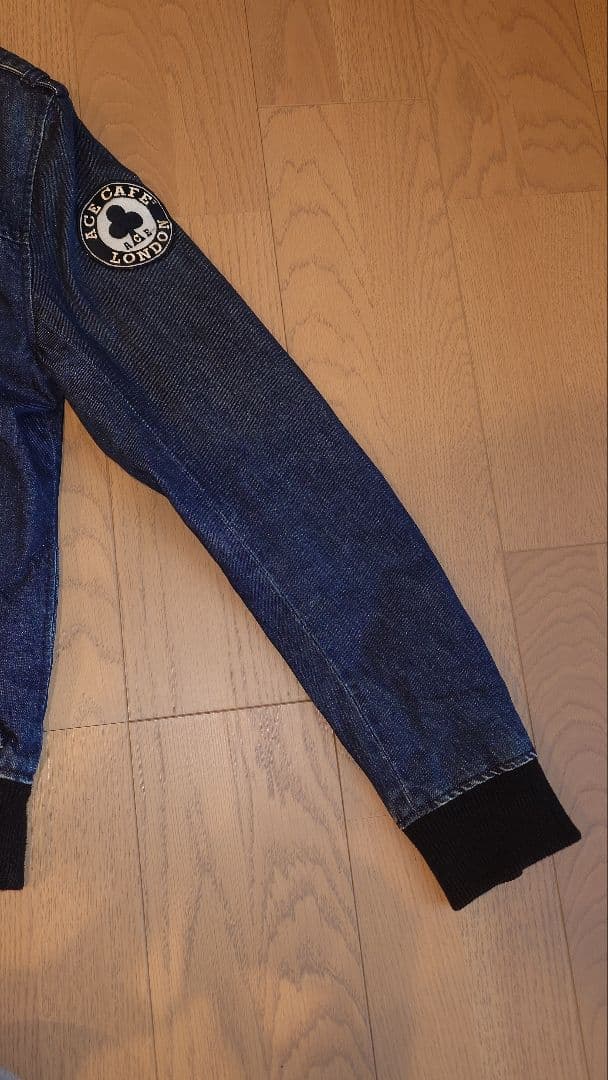 エースカフェロンドン ライダースジャケット ネイビー LLサイズ