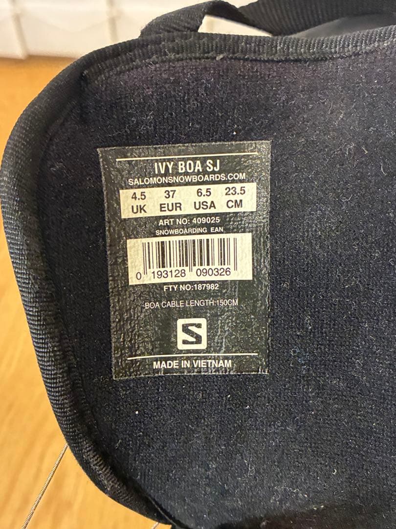 SALOMON IVY BOA SJ 23.5cm 女性用スノーボードブーツ
