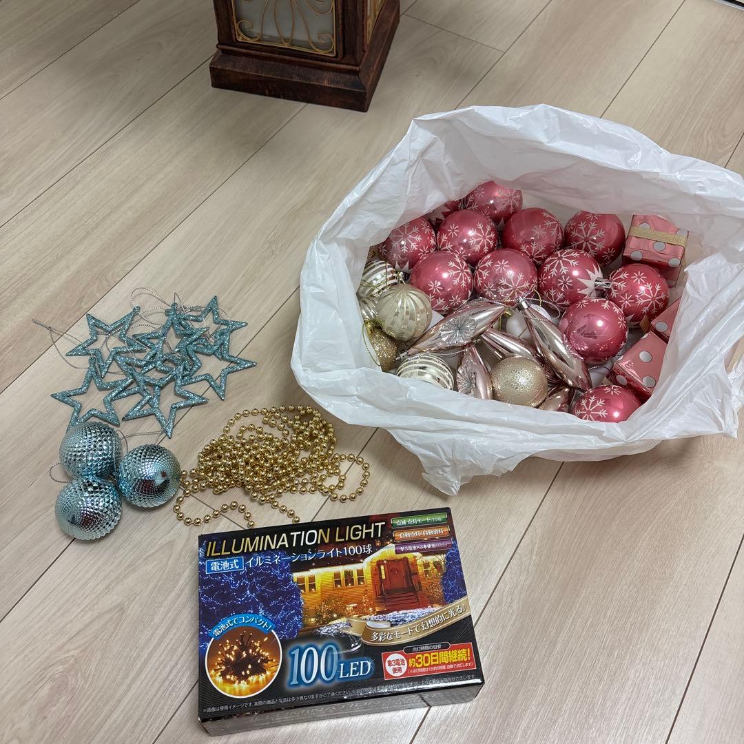 クリスマスツリー　150センチ　まとめ売り　オーナメント