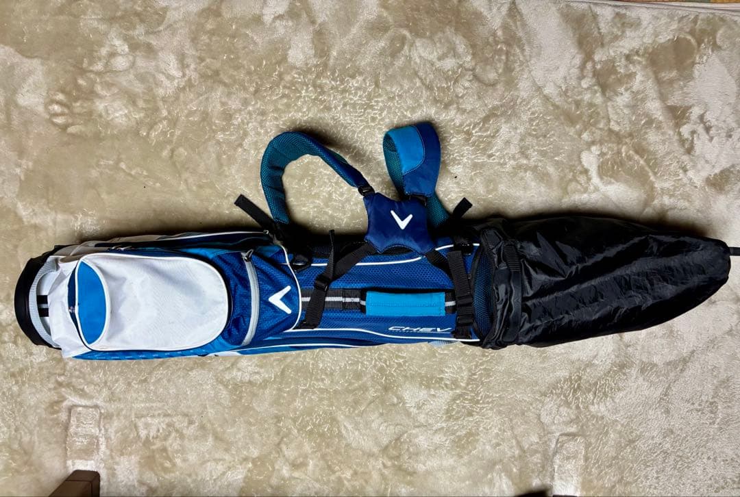 【美品】キャロウェイ スタンド キャディバッグ 7分割 軽量 ブルー