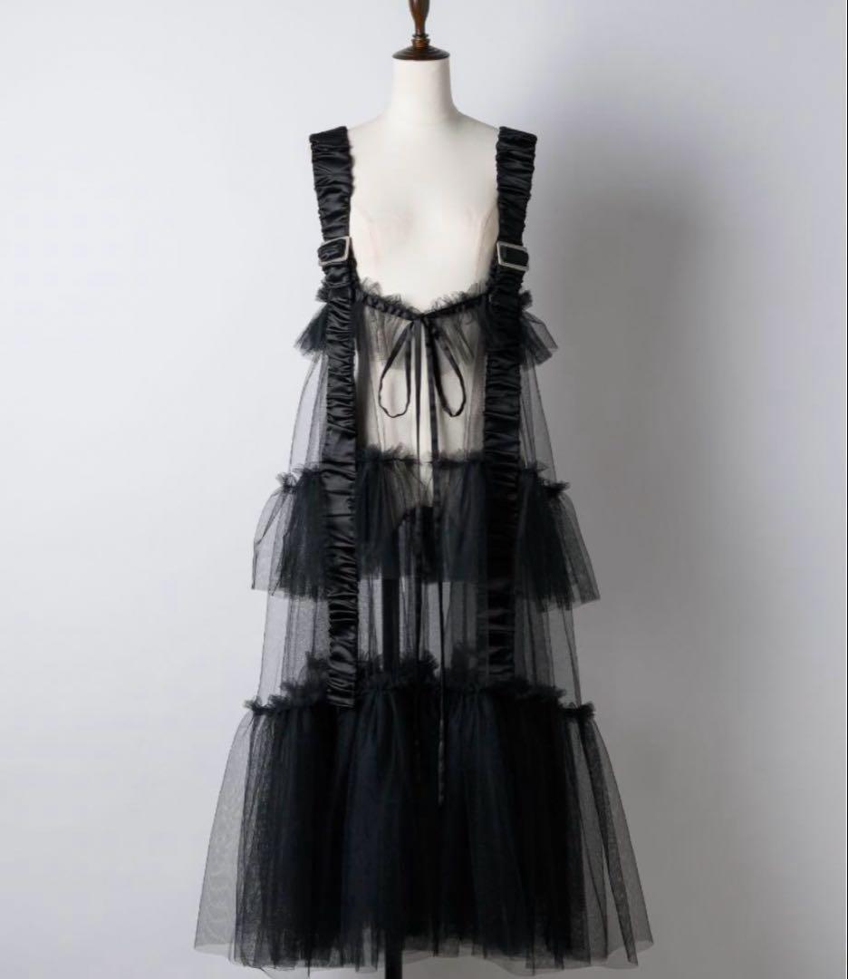 シースルーボリュームチュールデザインジレ