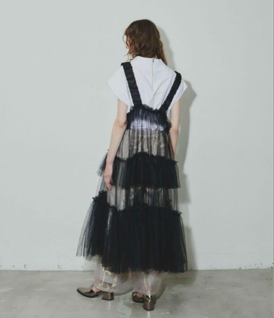 シースルーボリュームチュールデザインジレ