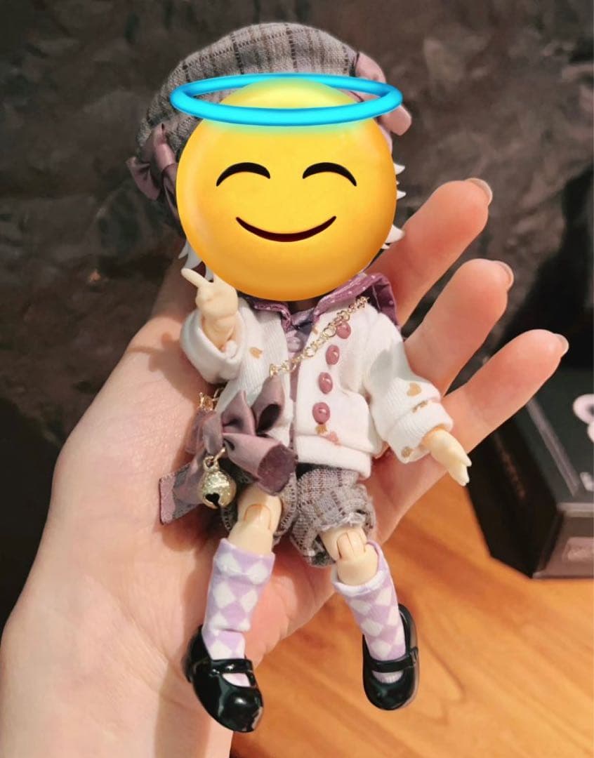 オビツ11 1/12 ドール 制服　パープル　紫　いちご　6点　　セット