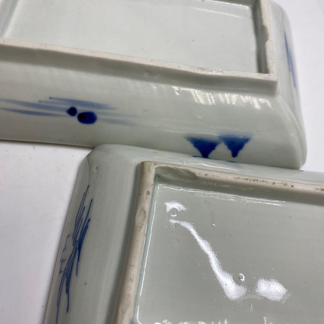 古伊万里　小皿・長皿等　w12.8/15.5/16.6cm 東K7-1215①