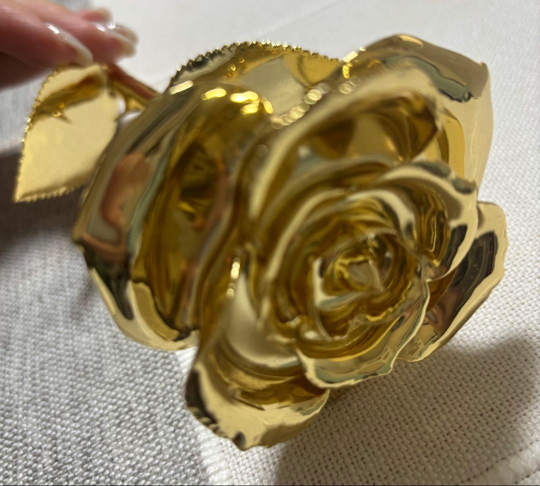 DEFAITH 金メッキ（1部24K） バラ 置物