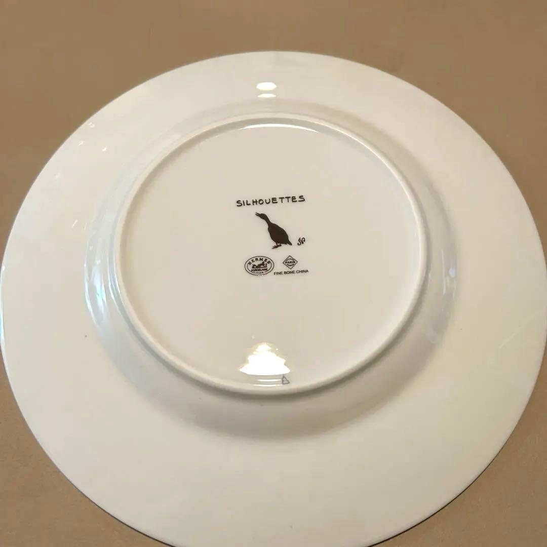 未使用　HERMES エルメス シルエット　プレート20cm