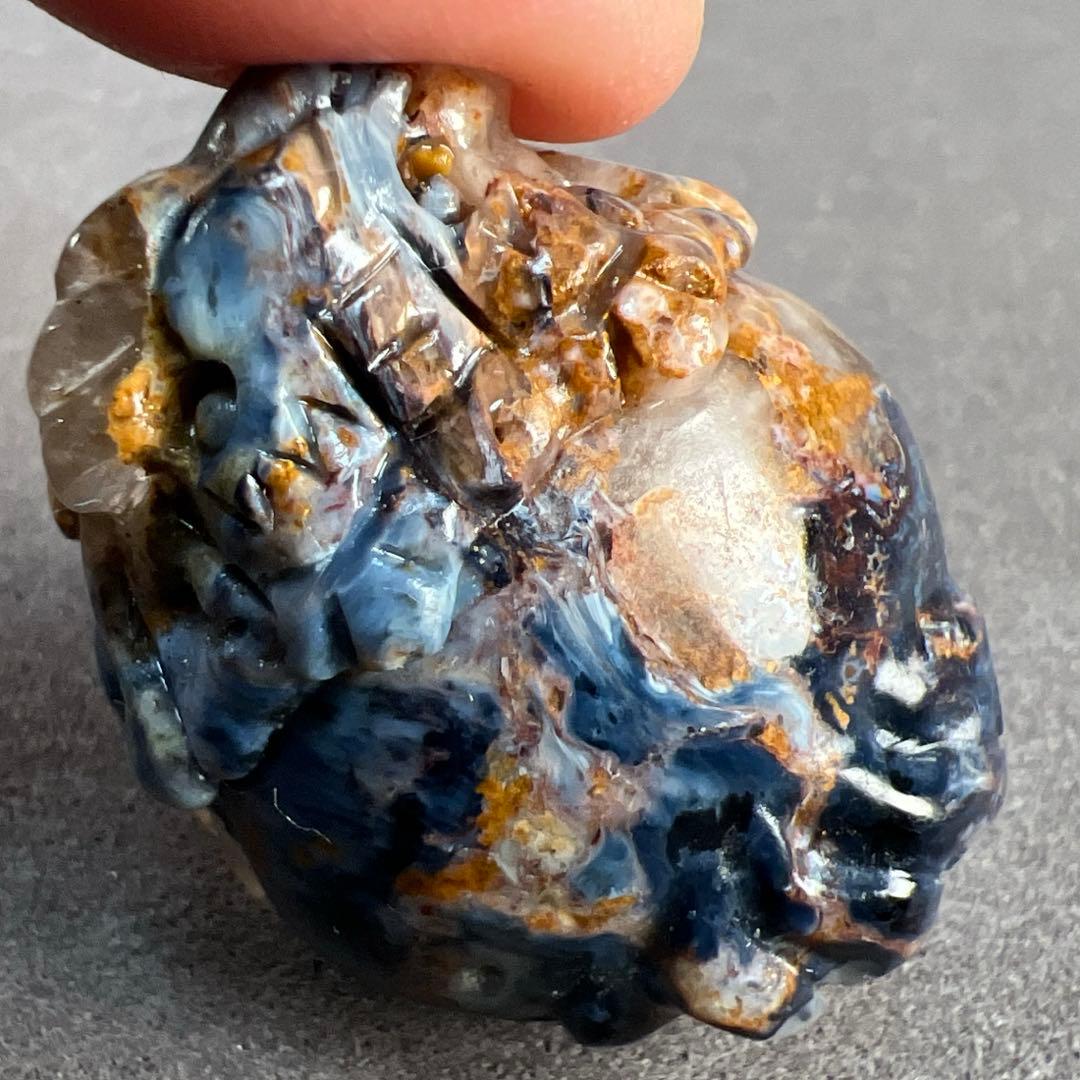 天然石　ロングイ　ピーターサイト　デニムシリカ