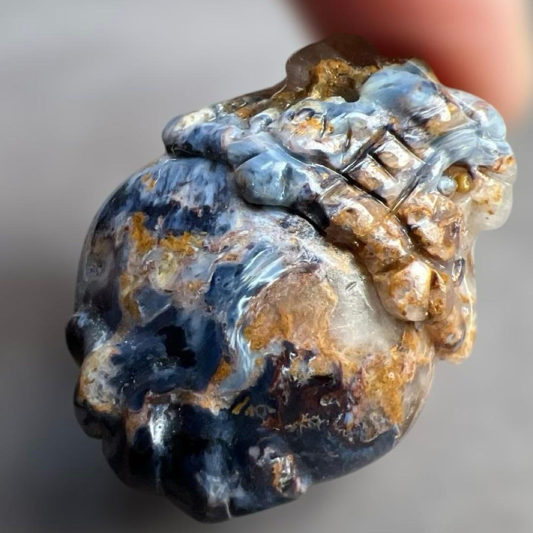 天然石　ロングイ　ピーターサイト　デニムシリカ