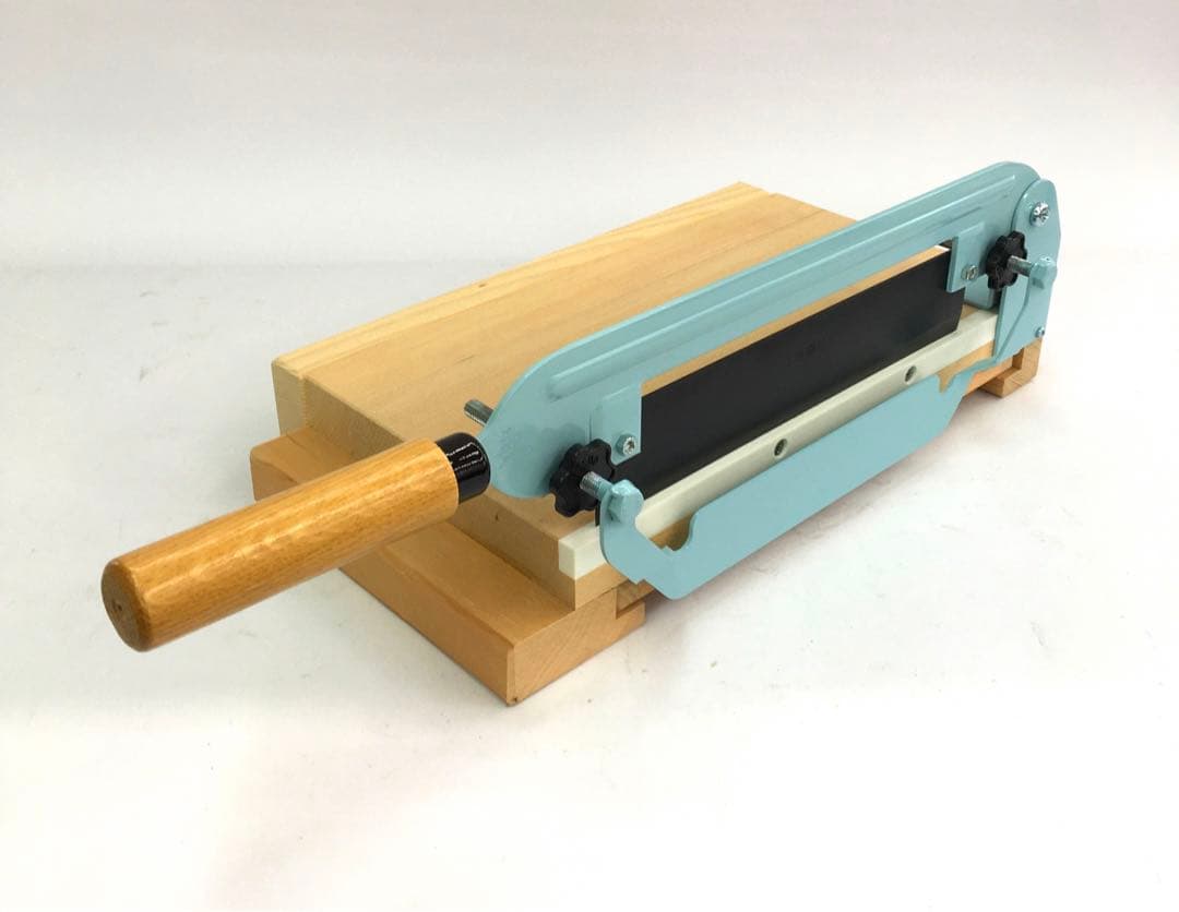 のし餅切り 日本製 青 取扱説明書付き