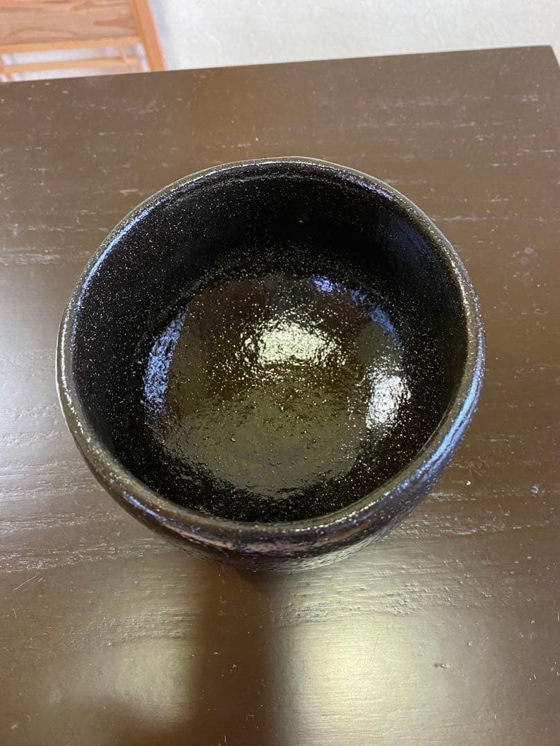 【本日限定】茶道具/楽茶碗 池田退輔『黒茶碗』本間焼