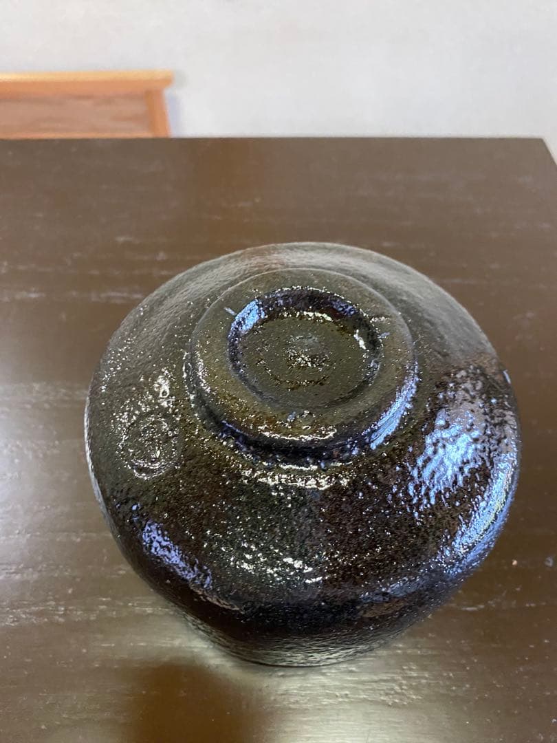 【本日限定】茶道具/楽茶碗 池田退輔『黒茶碗』本間焼