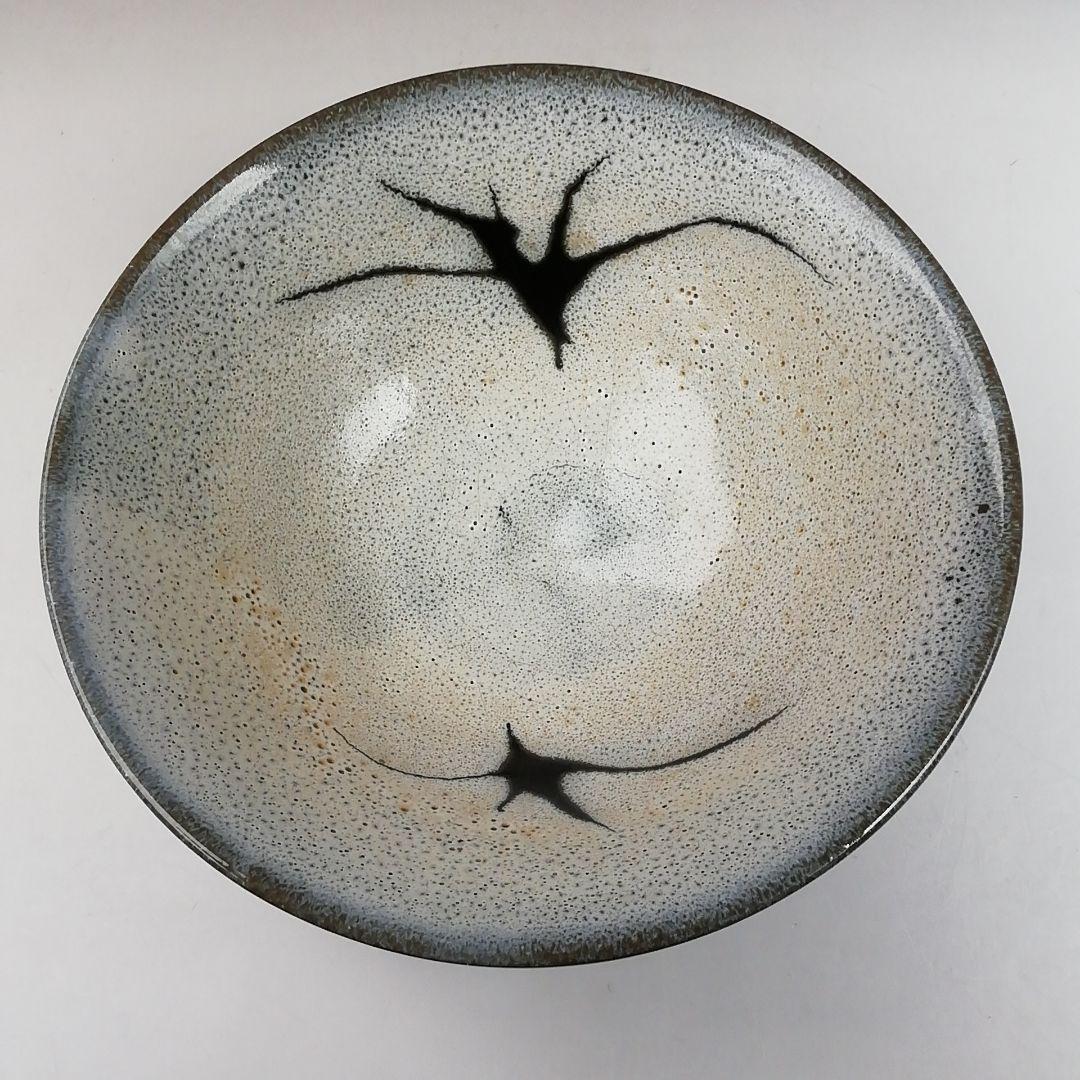 Ｗ２３０　茶碗　『白燦釉　茶碗』『谷口良三 造』　共箱　抹茶碗　茶道具