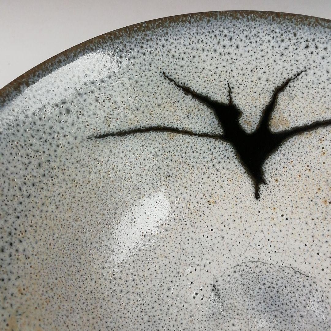 Ｗ２３０　茶碗　『白燦釉　茶碗』『谷口良三 造』　共箱　抹茶碗　茶道具