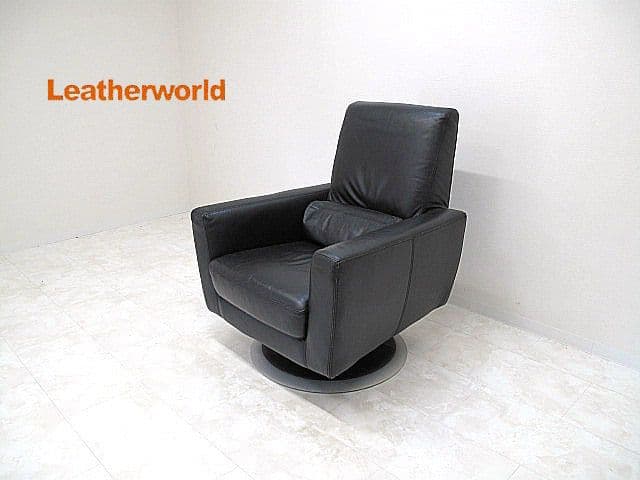 イタリア レザーワールド 本革パーソナルチェア　本革ソファ　IDC大塚家具