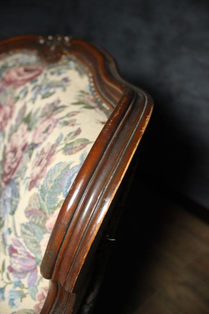 首都圏送無料〜80's アンティークソファ コレクターコンディション花柄 ソファ