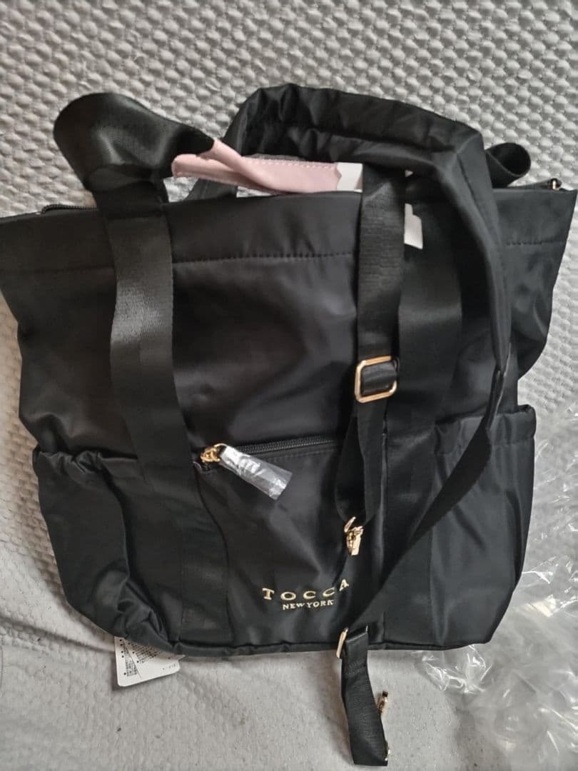 翌日発送 新品未使用 TOCCA ブラック トートバッグ 2way