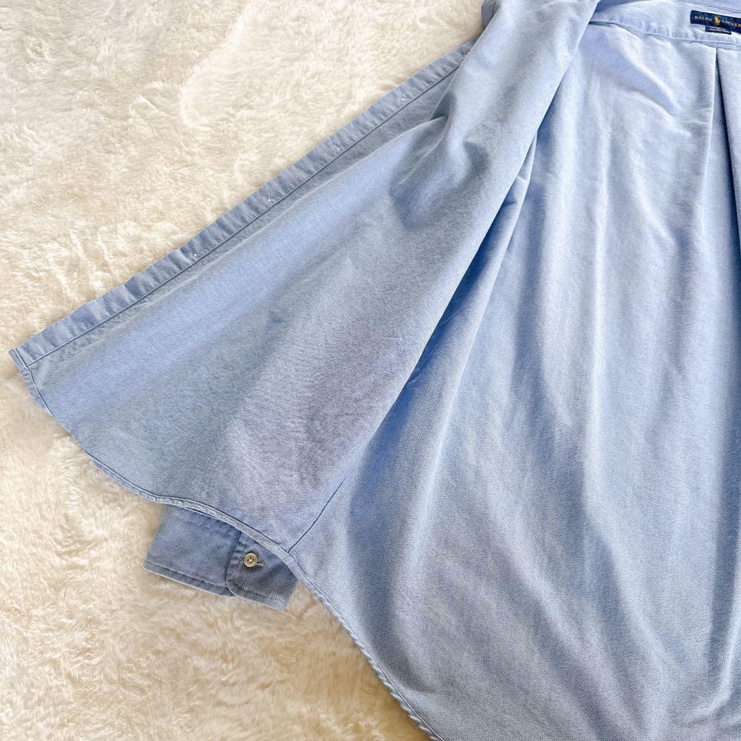 新品タグ付き✨【ラルフローレン】ポロベア オックスフォードシャツ ブルー XL