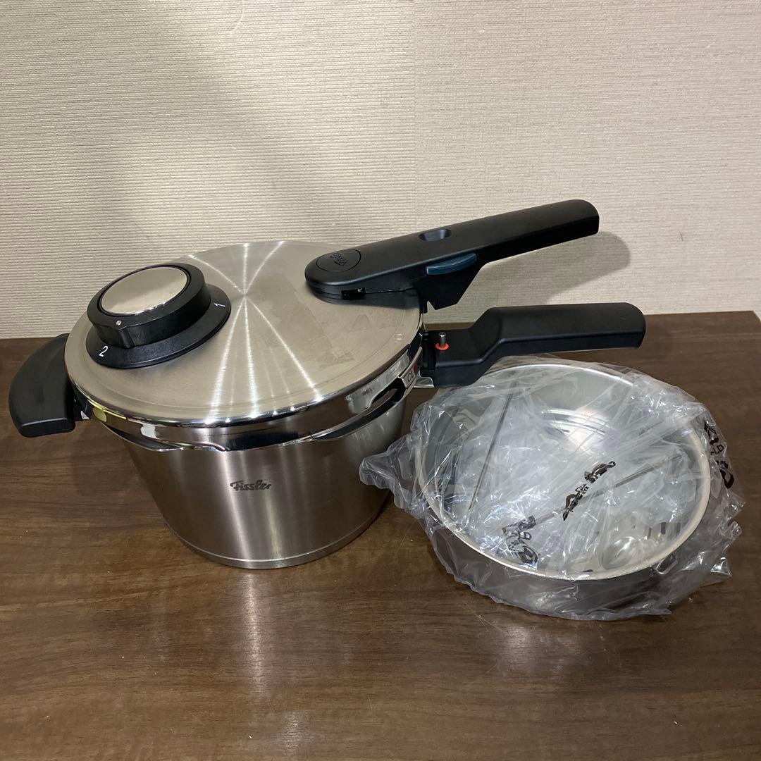 フィスラー 圧力鍋 2.5L IH対応 蒸し器付き