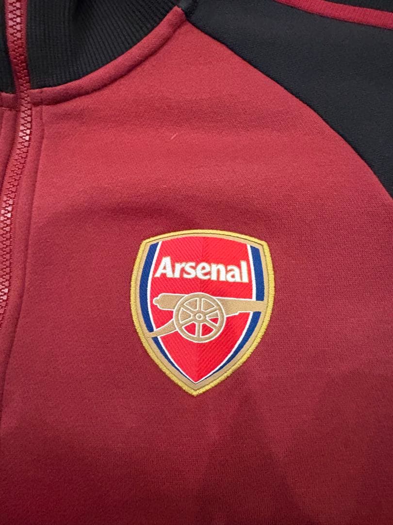 アーセナル 21/22 アンセムジャケット 赤黒