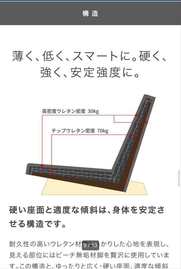 マイタケ☆断捨離中 フランネルソファ PENTA 900 Chair